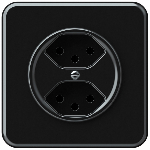 Presa INC origin 2×tipo 13 10A 230V 92×92mm nero 