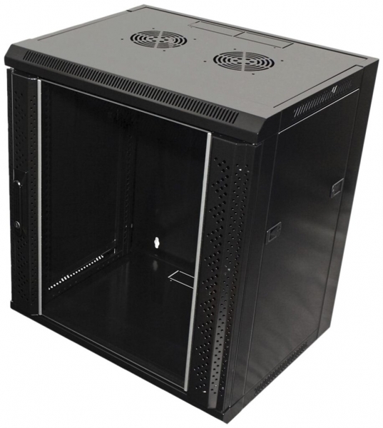 Wandgehäuse VALUE 12 HE (H×B×T) 640×570×450 mm, schwarz, RAL9005 