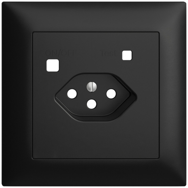 Kit frontal EDIZIOdue pour prise FI FMI, T13, noir 