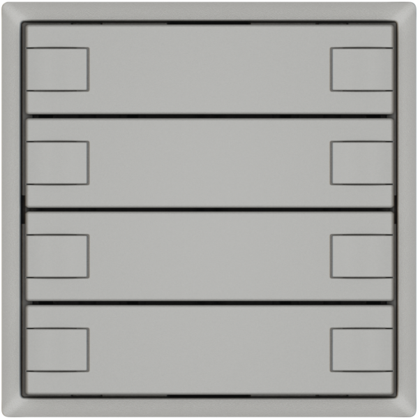KNX-Taster RGB EDIZIO.liv SNAPFIX® Temperaturfüh.o.LED 8×Taste 1-Tbed.hgu 