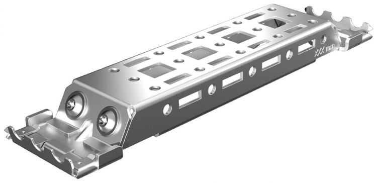 Guida profilata Rittal AX 2394.210 45.5×10mm grigio 