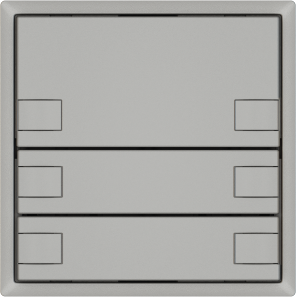 Poussoir universel EDIZIO.liv UNI SNAPFIX® 12…48V s.LED 3× comm.2T grc 