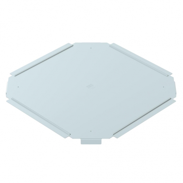 Couvercle BET RKD p.pièce en croix 200mm acier zingué en continu zinc-aluminium 