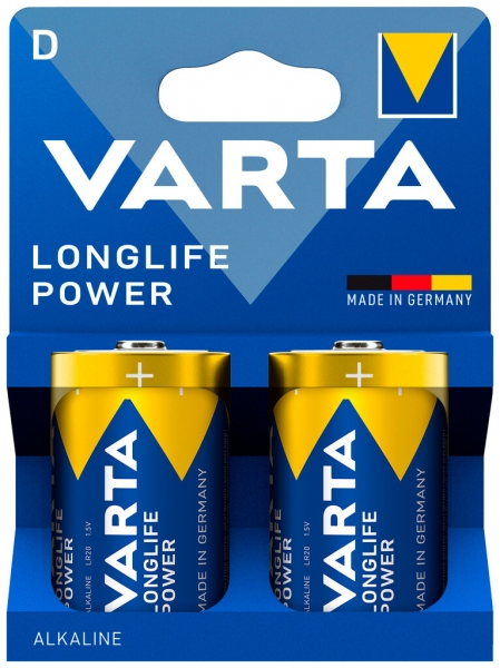 Batterie VARTA Consumer Longlife Power D alcaline Mn 1.5V blister à 2 pièces 