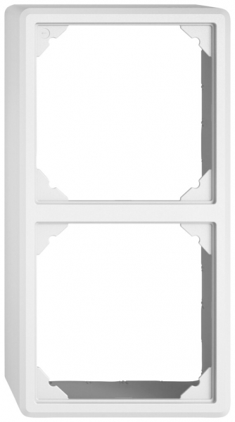 Capot AP EDIZIO.liv SNAPFIX® pour 2 appareils GX.54.A blanc 