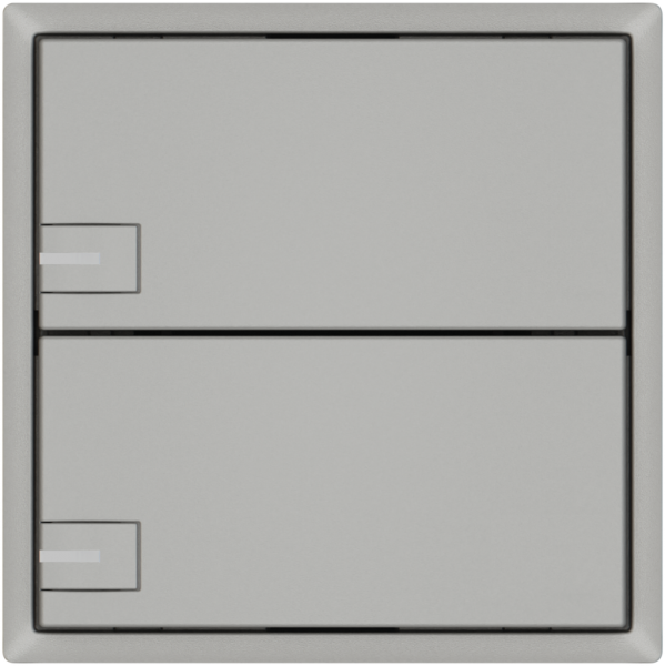 Pulsante KNX RGB EDIZIO.liv SNAPFIX® sensore temp.RGB-LED 2× com.1T grc 