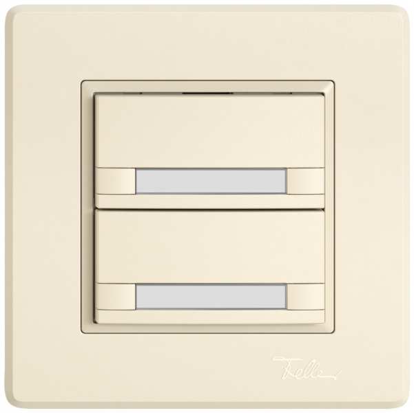 Pulsante KNX RGB INC EDIZIO.liv SNAPFIX® sensore temp.s.LED targ.2× com.2T cr 