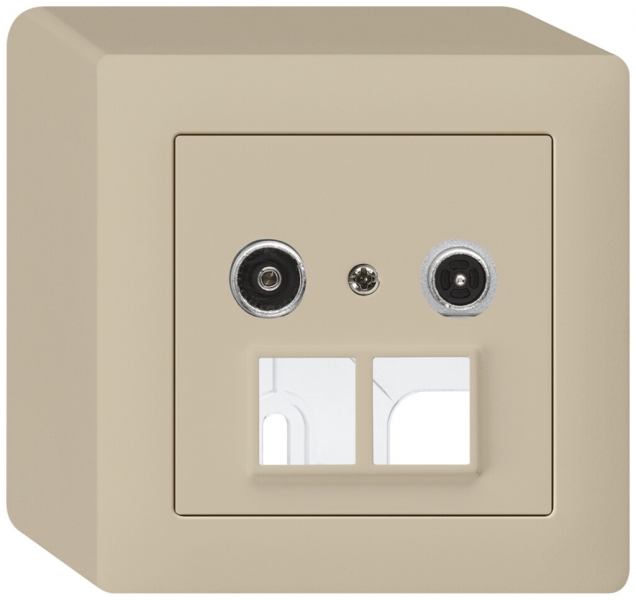 Prise multimédia AP kallysto R/TV 23dB 2GHz beige 