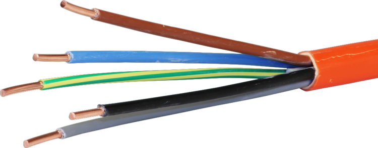 Cavo di sicurezza 5x6mm² 3LNPE FE180 E30 ar Una lunghezza
