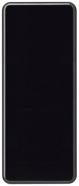 Placca di copertura basico 3×1 senza foro nero 