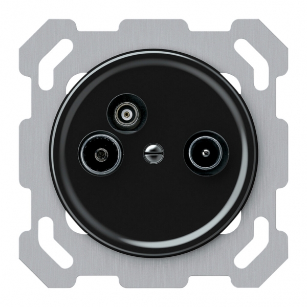 Presa antenna INC TV-R-dati origin cassetta passante 14dB 4dB nero 