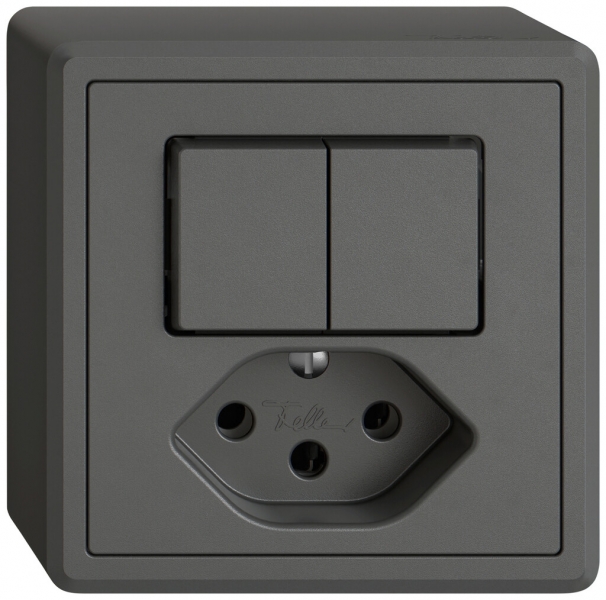 Combinaison AP EDIZIO.liv SNAPFIX® 2×schéma 3+T13 grf 