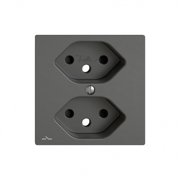 Kit di montaggio EDIZIO.liv SNAPFIX® per presa 2×T13 separata shutter grs 