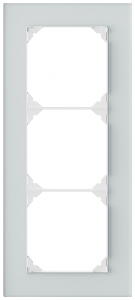 Cadre de recouvrement ENC EDIZIO.liv prestige SNAPFIX® 3×1/1×3 214×94mm mi 