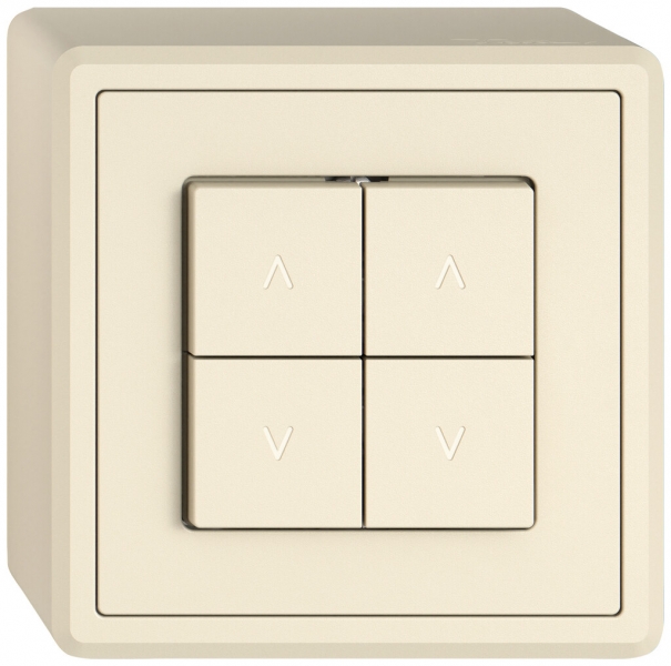Contact pour stores AP EDIZIO.liv SNAPFIX® 10A 250V 4 touches 2 canaux cr 