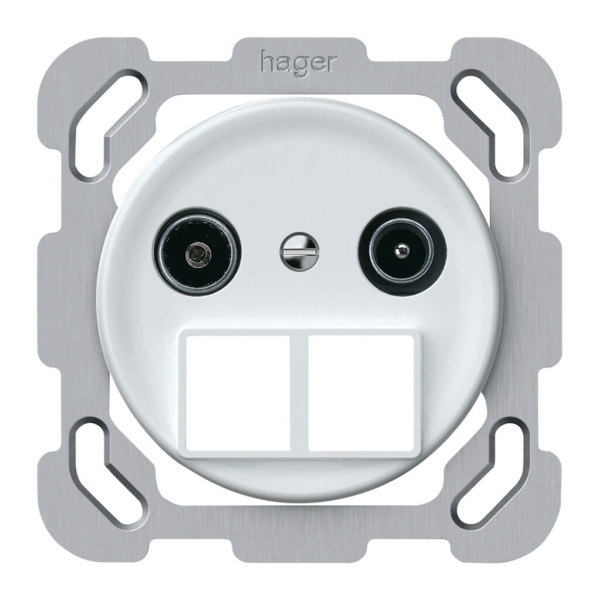 UP-Multimediadose TV-R origin Durchgangsdose 15dB 1.7dB weiss 