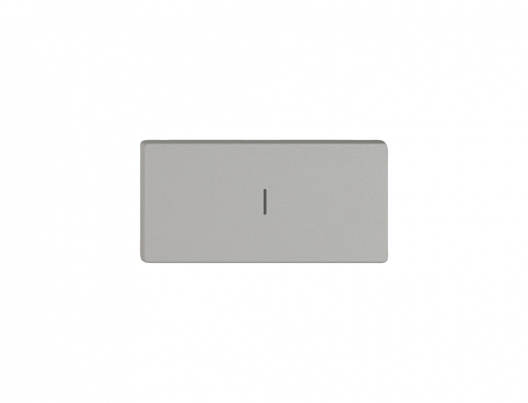 Pulsante 1/2 EDIZIO.liv Wiser con SNAPFIX® vert.con simbolo l (ON) grc 
