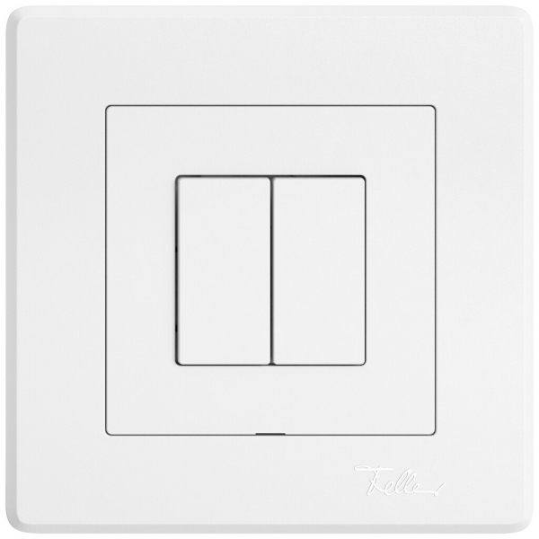 Interruttore a pulsante INC EDIZIO.liv Wiser SNAPFIX® 2 canali 2 tasti WLAN bi 
