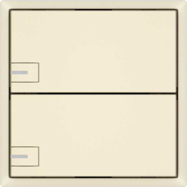 Pulsante universale EDIZIO.liv UNI SNAPFIX® 5…48V c.LED blu 2× com.1T cr 