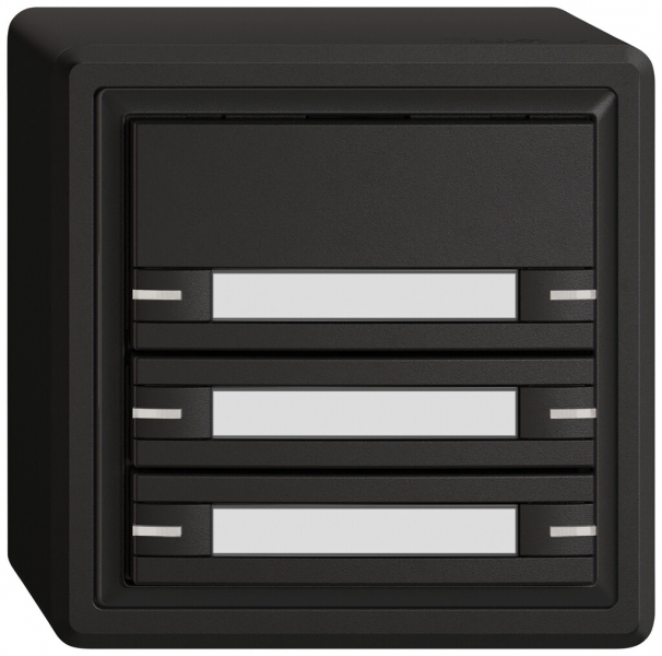 AP-KNX-Taster RGB EDIZIO.liv SNAPFIX® Temperaturfüh.RGB-LED Pap.6×T 1-Tbed.sz 