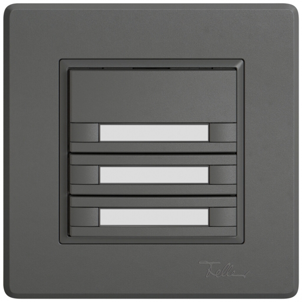 Poussoir KNX RGB ENC EDIZIO.liv SNAPFIX® capteur temp.s.LED étiqu.6× comm.1T grf 