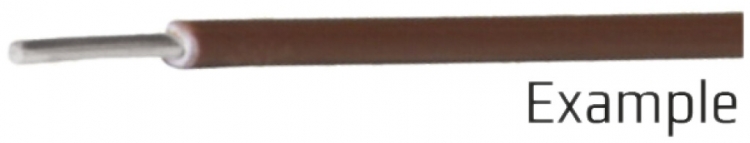 Fil M72 1×0.8mm étamé brun 