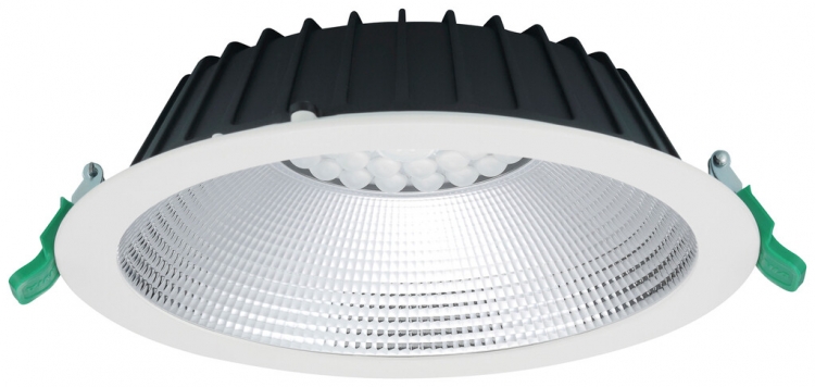 Downlight LED Sylvania Insaver Slim IP44 UGR19 24W 3050lm 840 70° Ø240mm 