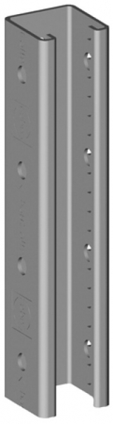 Rail d'ancrage EBO 1000mm zingué à chaud par immersion 