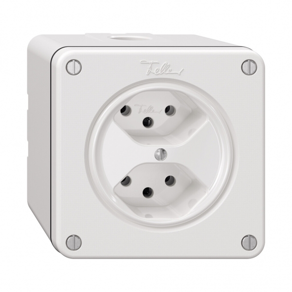 Prise NAPU NEVO, 2×T13, blanc 