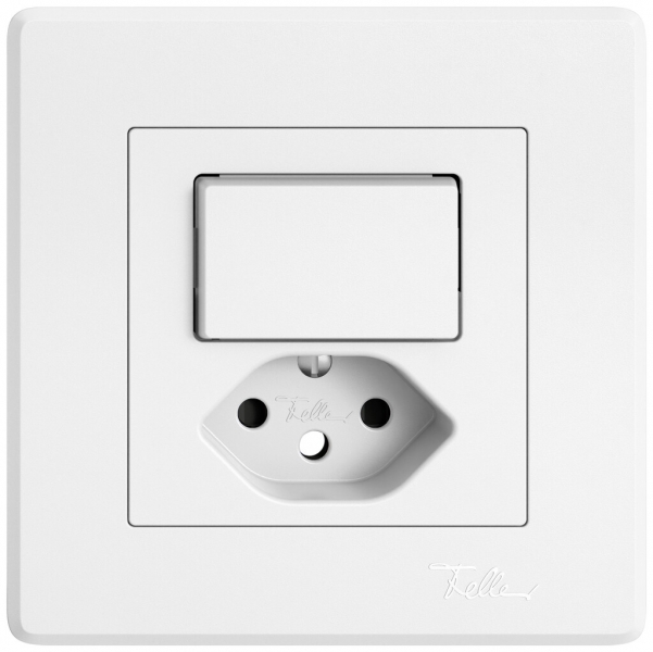 Kit di montaggio INC EDIZIO.liv SNAPFIX® p.combi.T13 c.1 tasto n.ill.shutter bi 