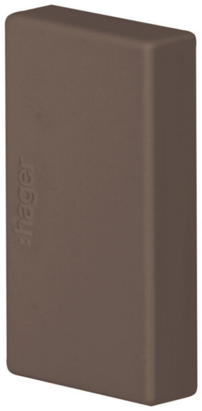 Pezzo finale Hager tehalit.LF/LFF 33×20mm marrone IP30 