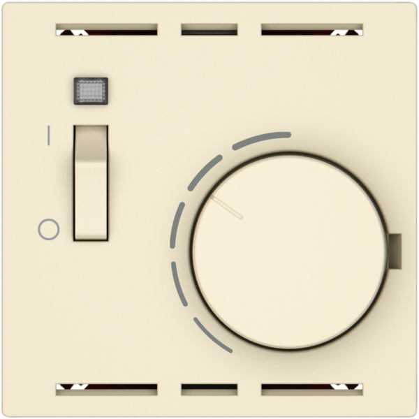 Termostato ambiente EDIZIO.liv SNAPFIX® con interruttore 230VAC 50Hz cr 