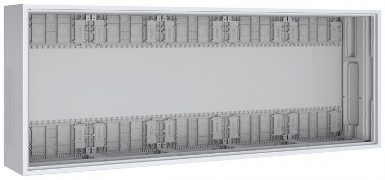 Wandgehäuse PrismaSeT XL IP30 o.Tür 1300×500×210mm 5 Felder 3 Reihen 