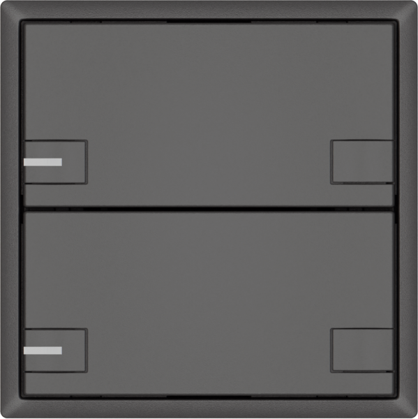 Poussoir universel EDIZIO.liv UNI SNAPFIX® a.LED RGB 2× comm.2T grf 