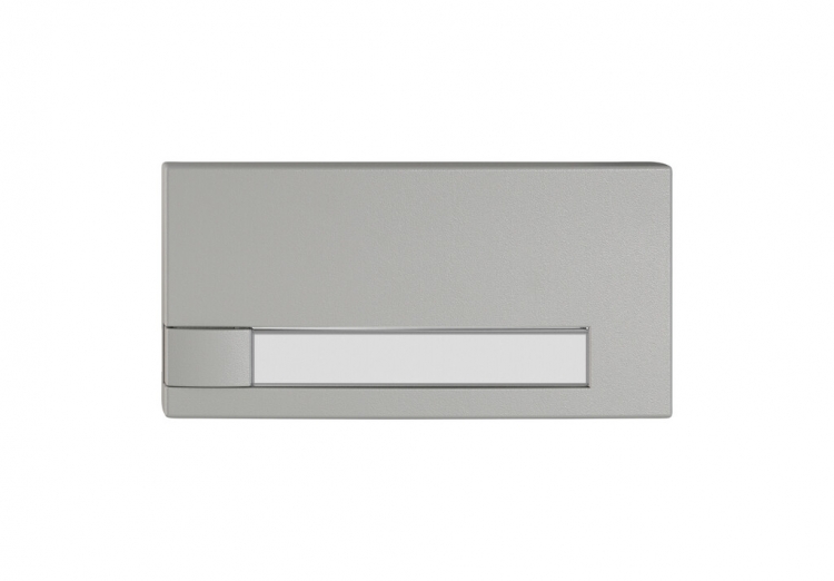 Pulsante 1/2 EDIZIO.liv KNX e UNI c.SNAPFIX® s.LED c.targhetta com.1T grc 