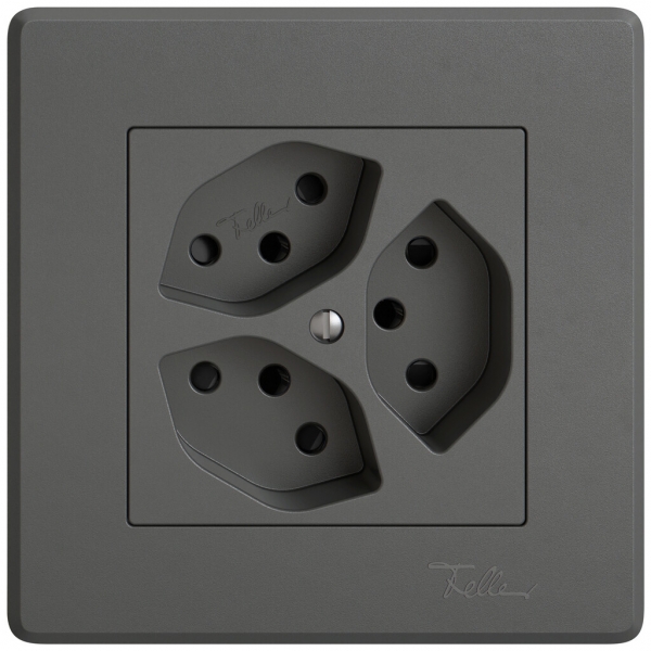 Presa INC EDIZIO.liv SNAPFIX® 3×T13 con shutter grs 