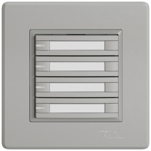 Pulsante KNX RGB INC EDIZIO.liv SNAPFIX® sensore temp.RGB-LED targ.4× com.2T grc 