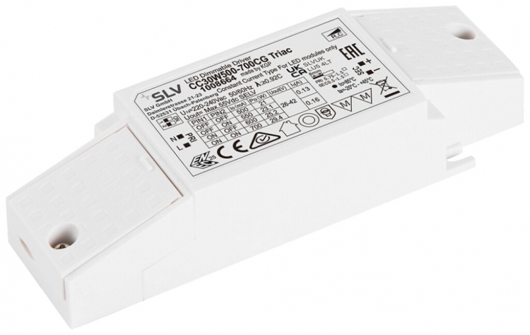 Alimentazione LED SLV 21…29.4W 55V 500…700mA REG 137.6×44×30mm 