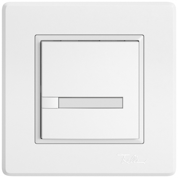 Pulsante KNX RGB INC EDIZIO.liv SNAPFIX® sensore temp.s.LED targ.1× com.1T bi 