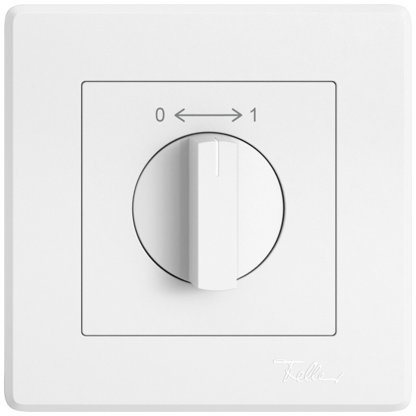 Contact pivotant ENC EDIZIO.liv SNAPFIX® 0<->1/1P avec manette rotative bc 
