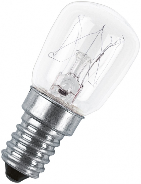 Lampada a incandescenza LEDVANCE SPC.T CL E14 15W 25×57mm per forno/frigorifero 