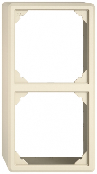 AP-Kappe EDIZIO.liv SNAPFIX® für 2 Apparate GX.54.A crema 
