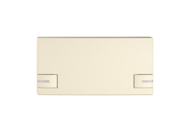 Poussoir 1/2 EDIZIO.liv SNAPFIX® p.KNX&UNI a.LED comm.à 2 touches cr 