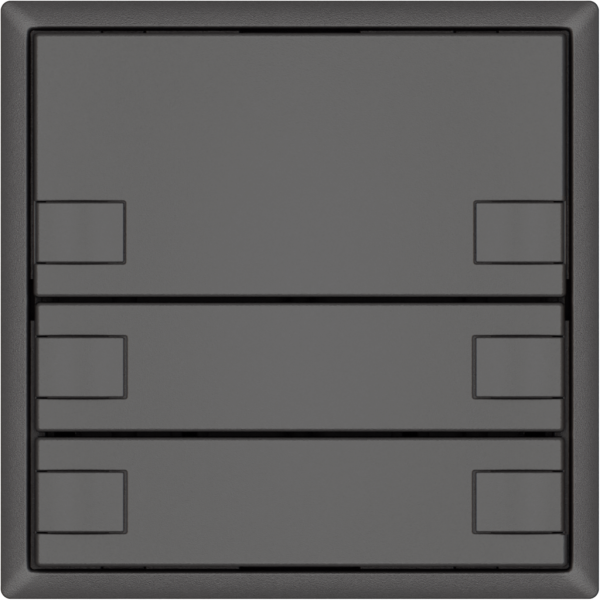 Poussoir universel EDIZIO.liv UNI SNAPFIX® 12…48V s.LED 3× comm.2T grf 