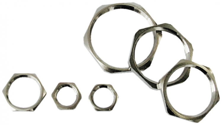 Contre-écrou Plica laiton M25×1.5mm six pans 
