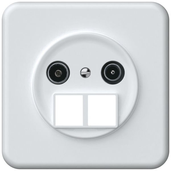 Presa multimedia INC TV-R origin cassetta passante 11dB 2.7dB bianco 