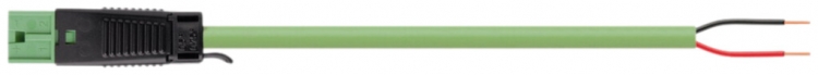 Cavo di raccordo WINSTA KNX 1×2×0.8mm 3A 50V 5m cod.E spina/libera verde Cca 