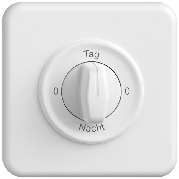 UP-Montageset STANDARDdue SNAPFIX® f.Drehschalter m.Griff 0-Tag-0-Nacht ws 