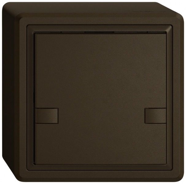 Poussoir KNX RGB AP EDIZIO.liv SNAPFIX® capteur temp.s.LED 1× comm.2T br 