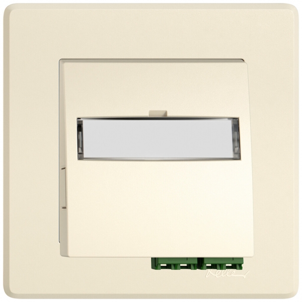 Prise FTTH ENC EDIZIO.liv SNAPFIX® LC APC Diamond F-3000 1 connecteur cr 